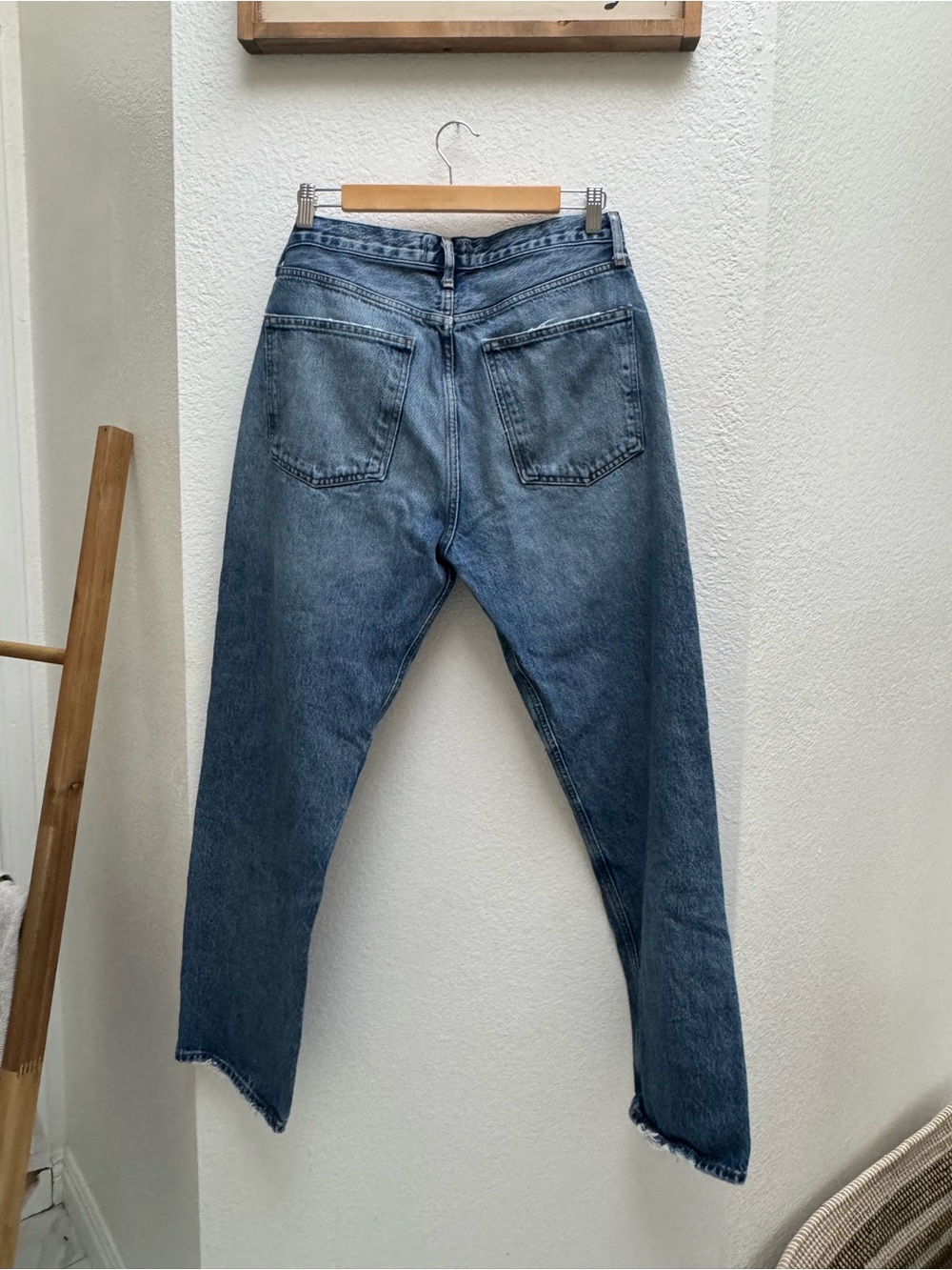AGOLDE High-Rise Straight Leg Jeans - Light Blue Wash - Picture 12 of 12